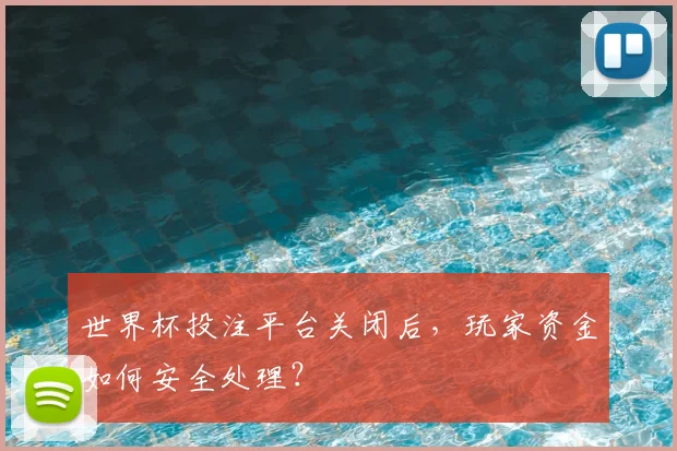 世界杯投注平台关闭后,玩家资金如何安全处理?