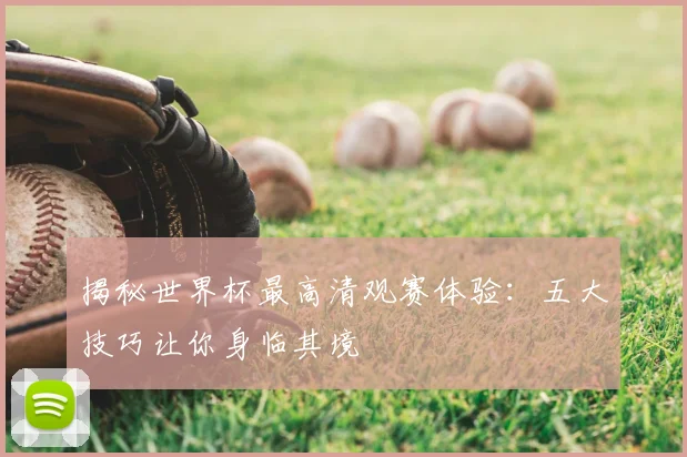 揭秘世界杯最高清观赛体验：五大技巧让你身临其境