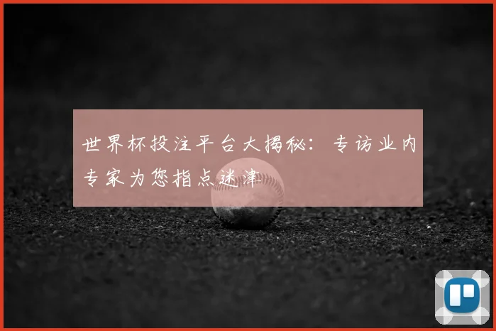 世界杯投注平台大揭秘：专访业内专家为您指点迷津